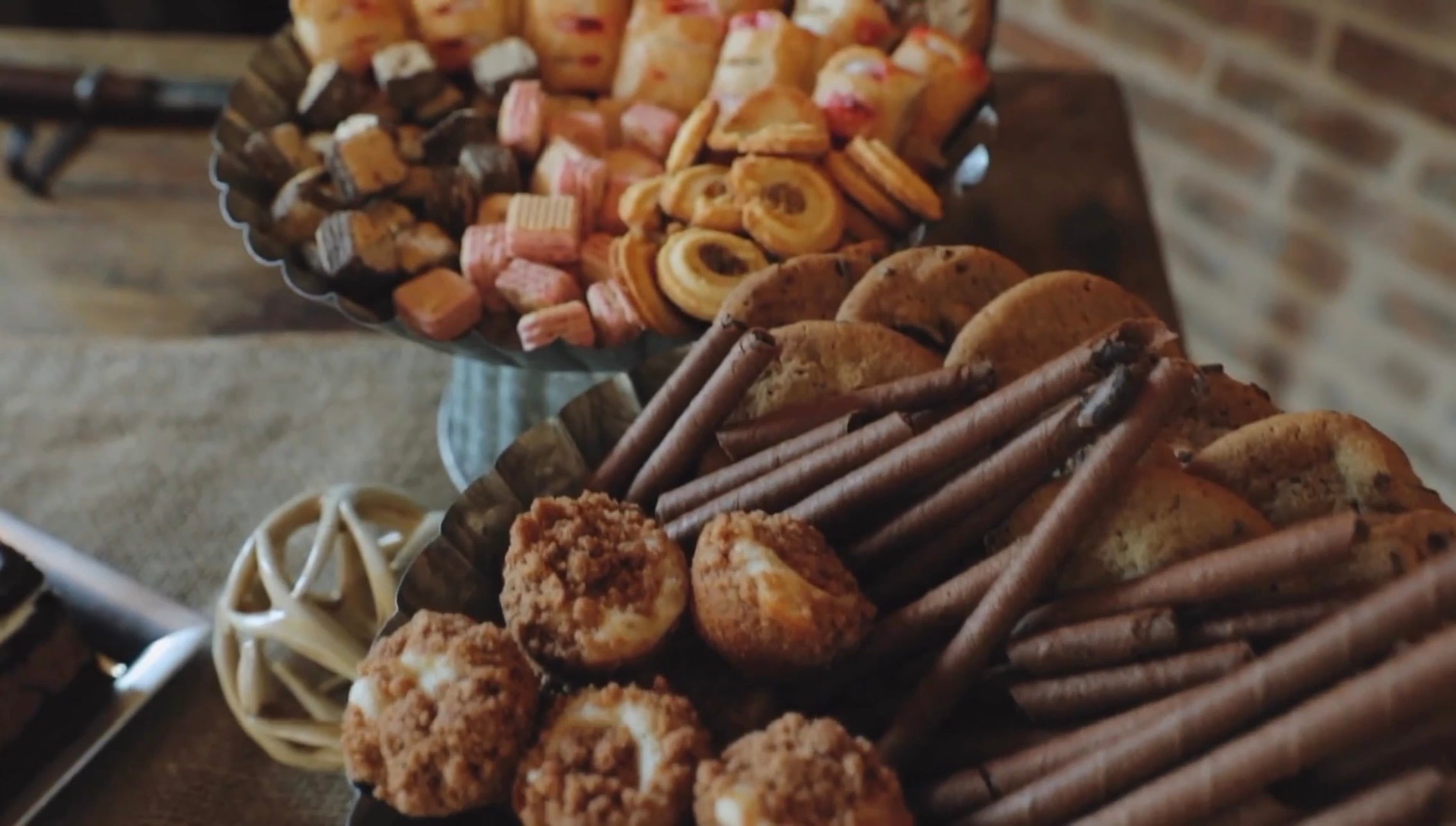 Food Drink - Buffet, Dessert Table from Modern Barn Wedding at The Barn at Bridlewood | Hattiesburg, MS
