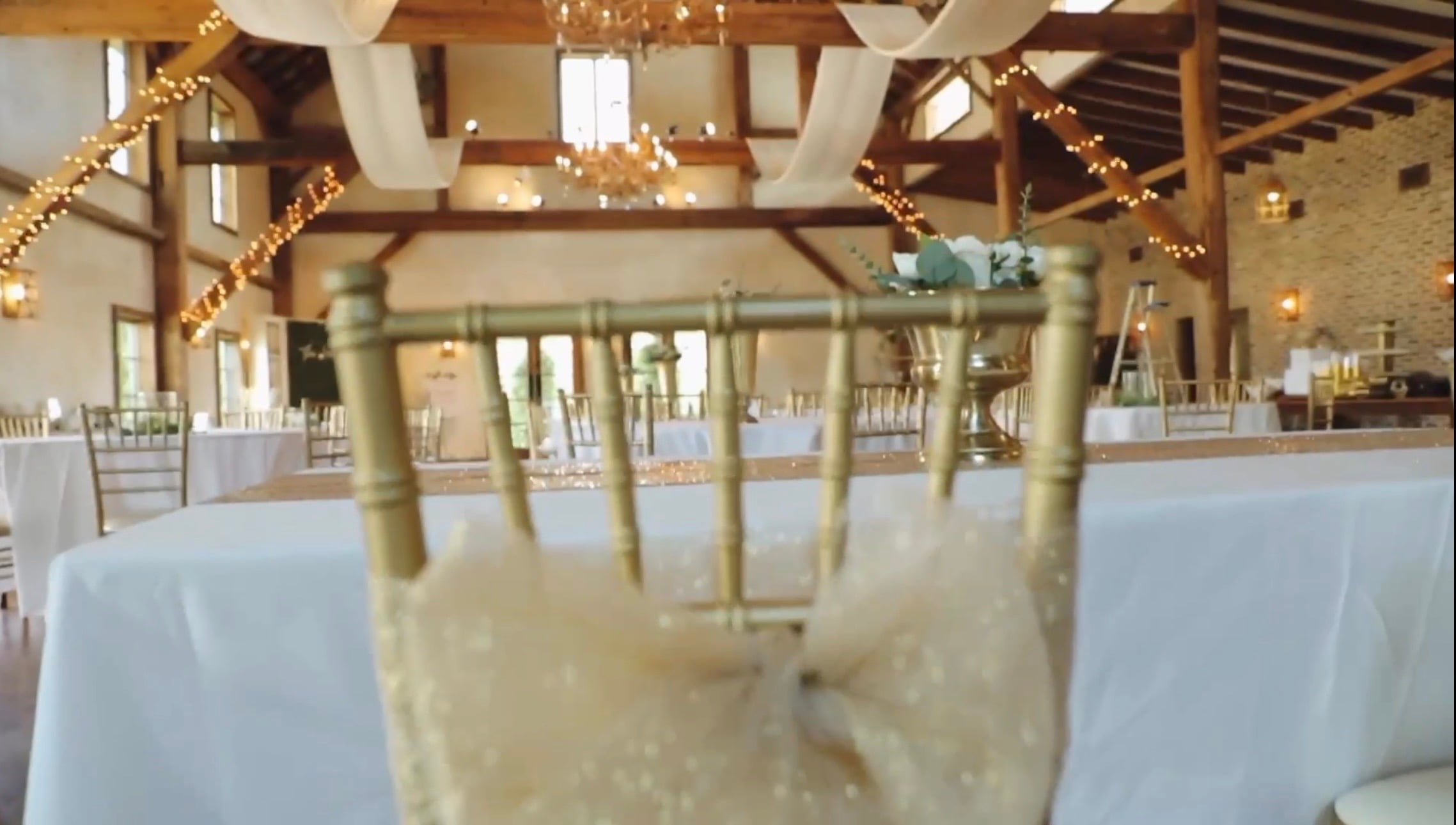 Venue Setup - Barn from Modern Barn Wedding at The Barn at Bridlewood | Hattiesburg, MS