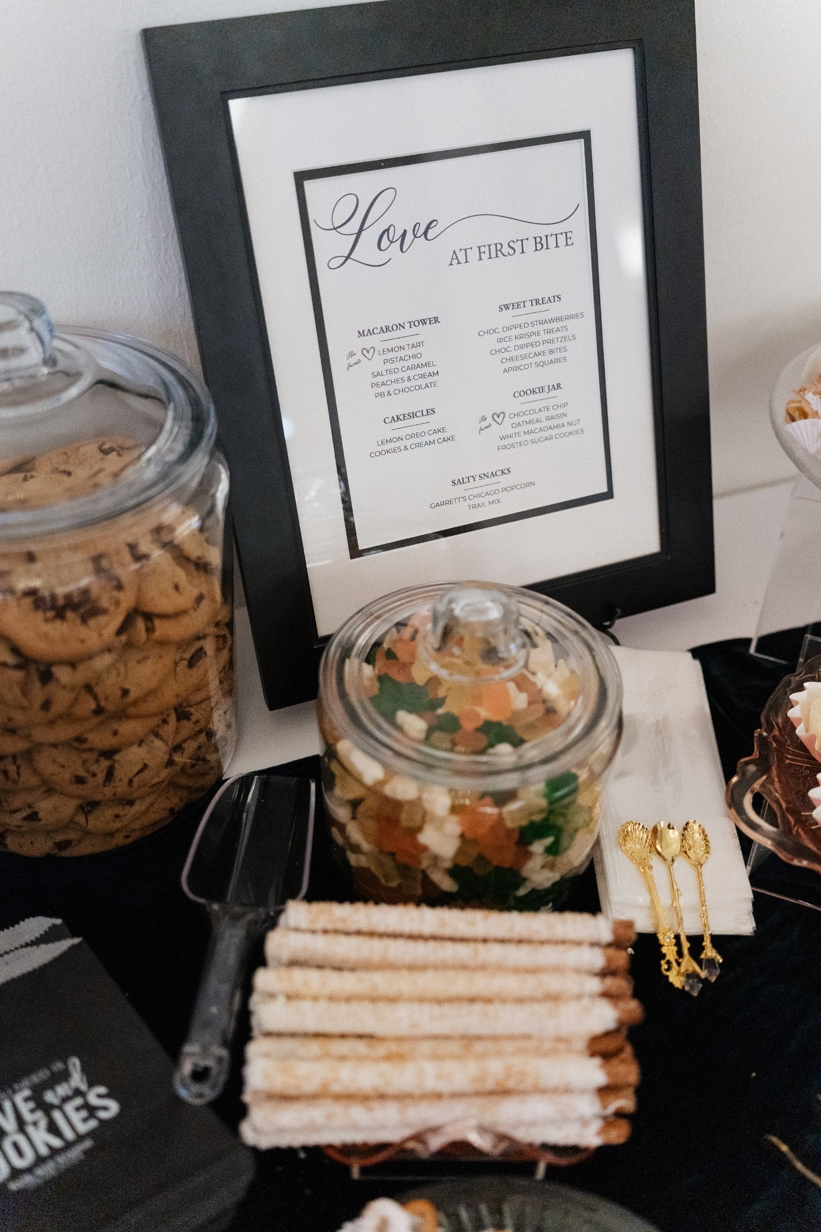 Food Drink - Dessert Table from Vintage Glamour Wedding in Northwest Indiana