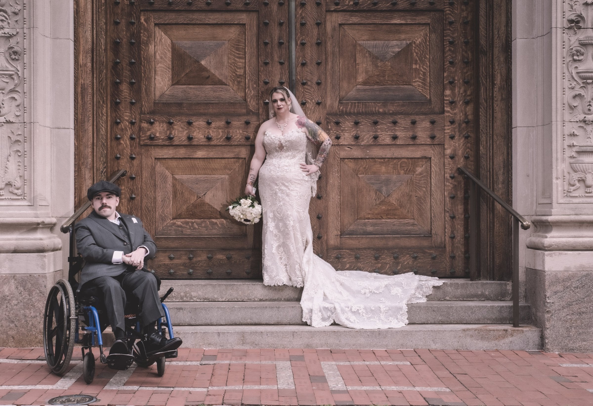 Venue Setup - Bouquet, Industrial, Outdoor from Beauty and the Beast meets Peaky Blinders